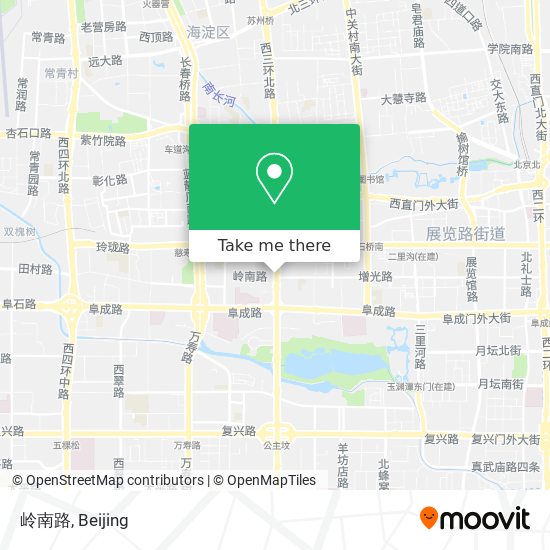 岭南路 map