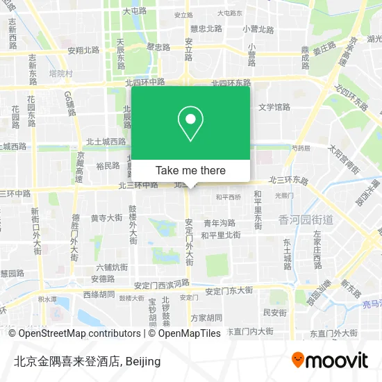 北京金隅喜来登酒店 map