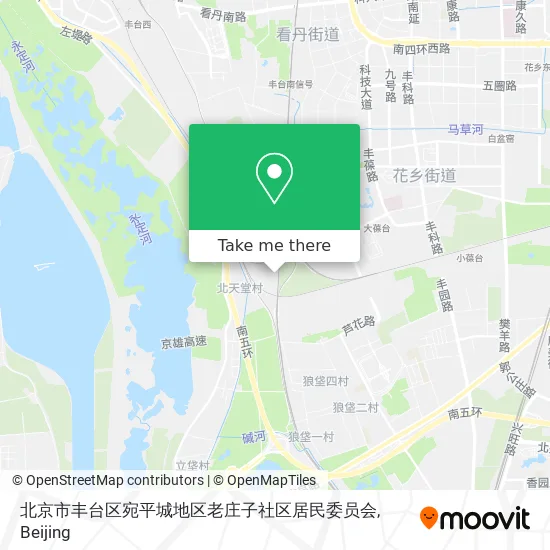 北京市丰台区宛平城地区老庄子社区居民委员会 map
