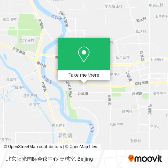 北京阳光国际会议中心-桌球室 map