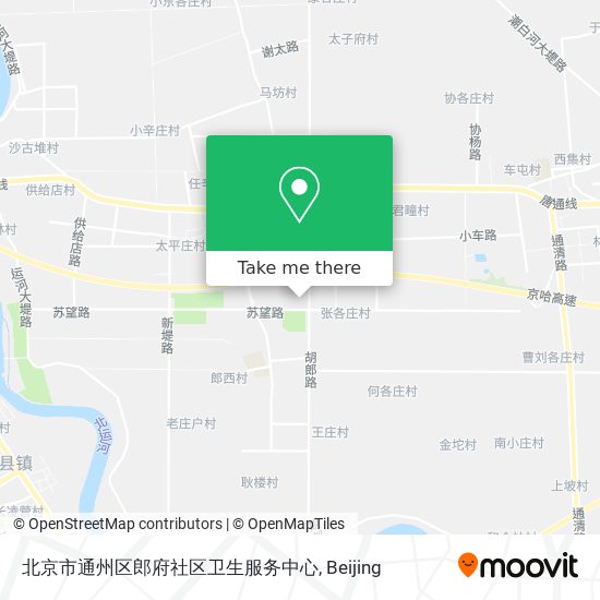 北京市通州区郎府社区卫生服务中心 map