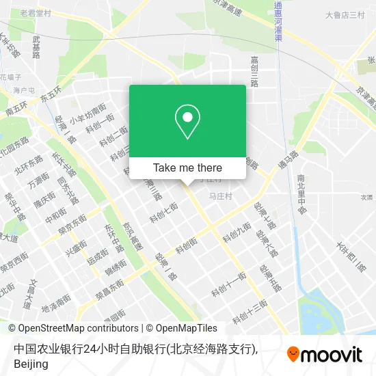 中国农业银行24小时自助银行(北京经海路支行) map