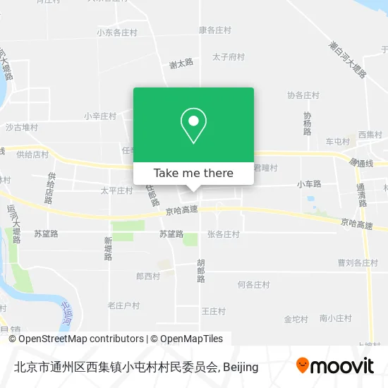 北京市通州区西集镇小屯村村民委员会 map