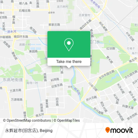 永辉超市(旧宫店) map