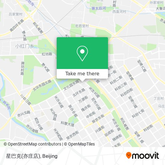 星巴克(亦庄店) map