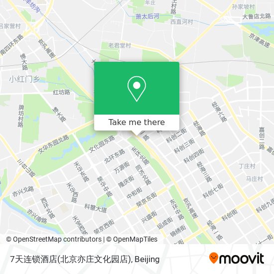 7天连锁酒店(北京亦庄文化园店) map