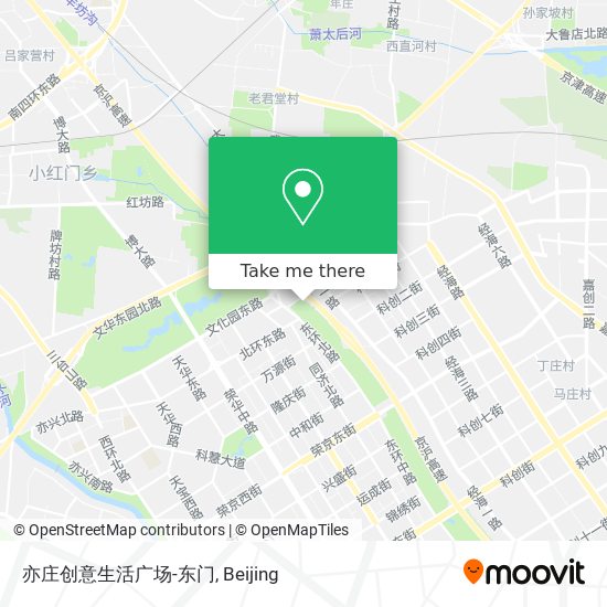 亦庄创意生活广场-东门 map