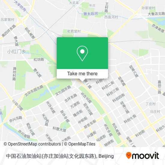中国石油加油站(亦庄加油站文化园东路) map