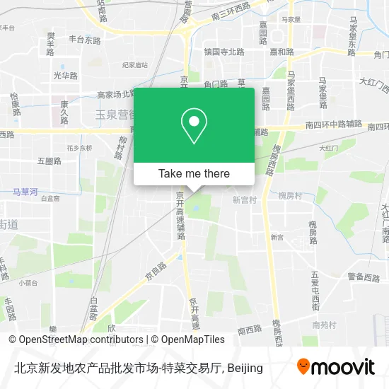 北京新发地农产品批发市场-特菜交易厅 map