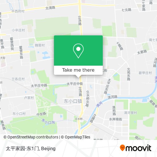 太平家园-东1门 map