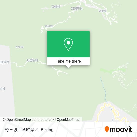 野三坡白草畔景区 map