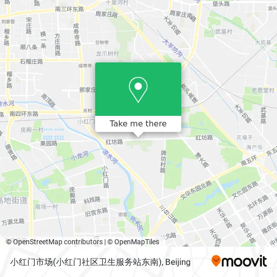 小红门市场(小红门社区卫生服务站东南) map