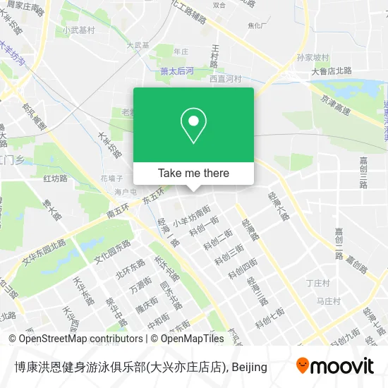 博康洪恩健身游泳俱乐部(大兴亦庄店店) map