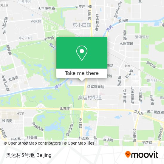 奥运村5号地 map
