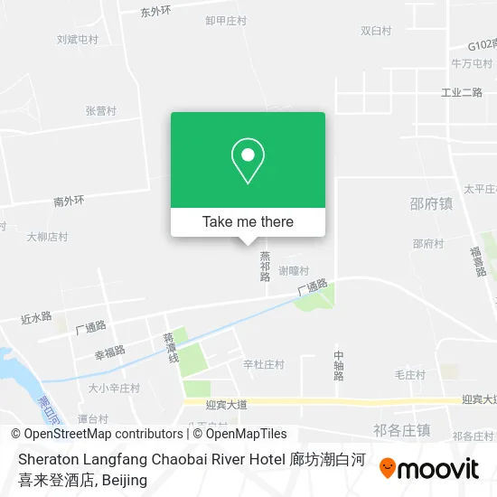 Sheraton Langfang Chaobai River Hotel 廊坊潮白河喜来登酒店 map