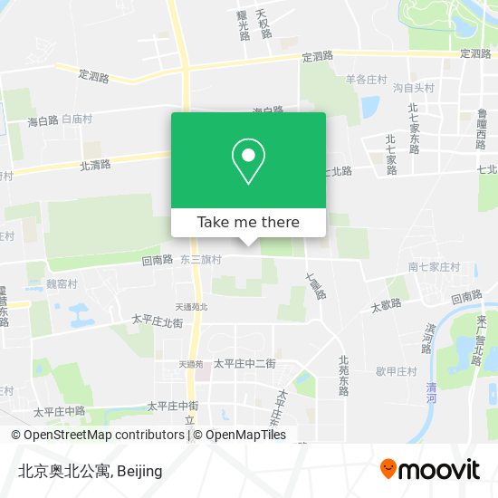 北京奥北公寓 map