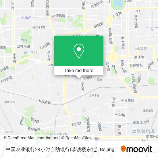 中国农业银行24小时自助银行(恭诚楼东北) map