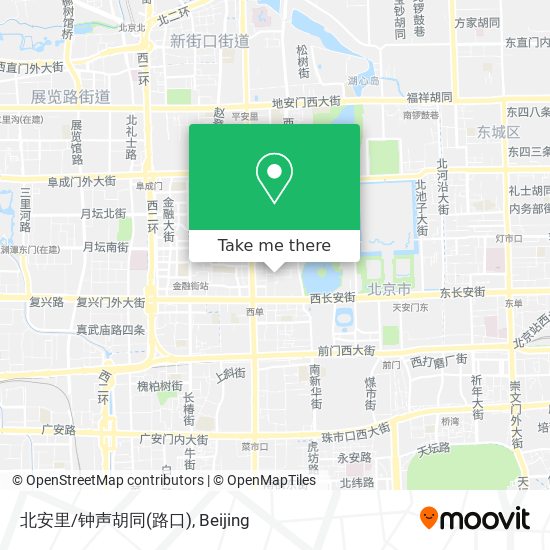 北安里/钟声胡同(路口) map