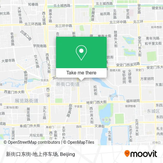 新街口东街-地上停车场 map
