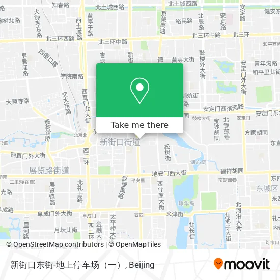新街口东街-地上停车场（一） map