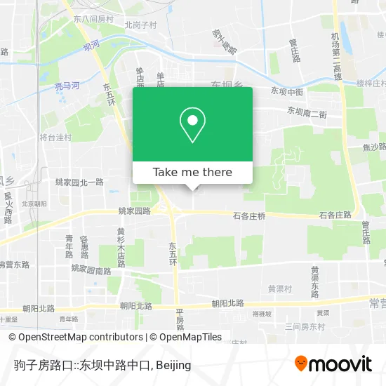 驹子房路口::东坝中路中口 map