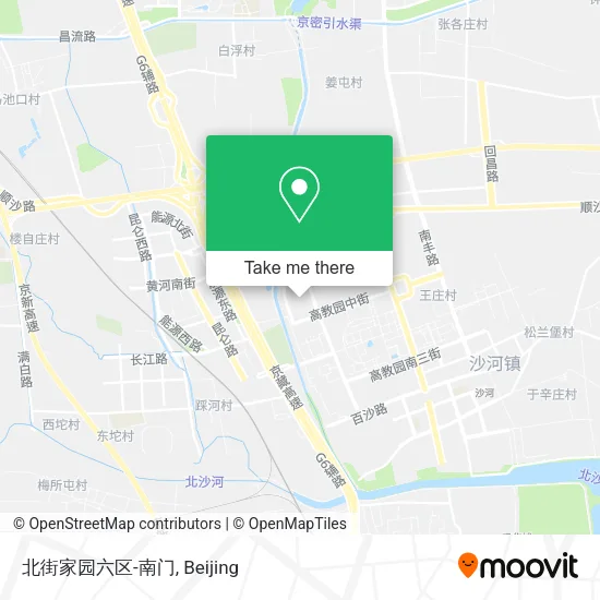 北街家园六区-南门 map