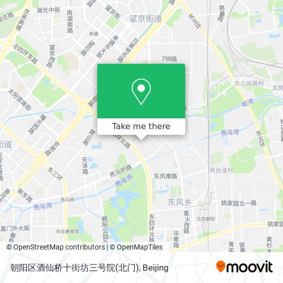 朝阳区酒仙桥十街坊三号院(北门) map