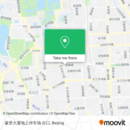 豪景大厦地上停车场-出口 map