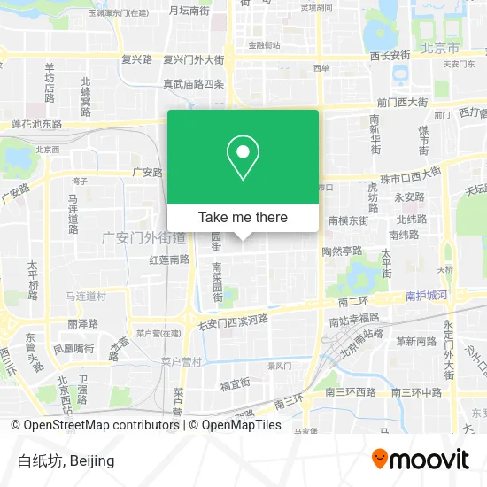 白纸坊 map