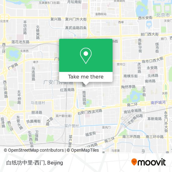 白纸坊中里-西门 map