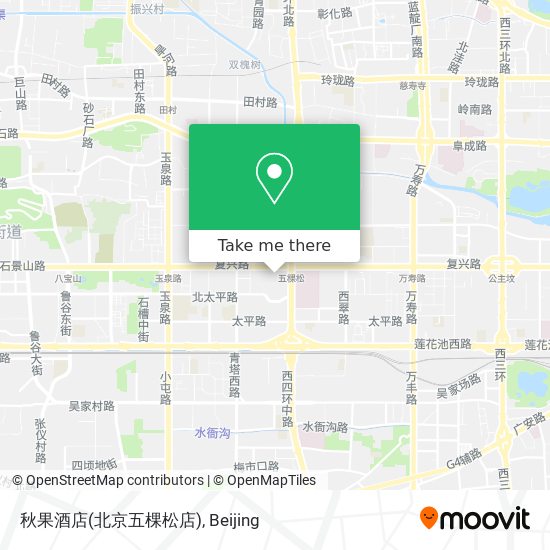 秋果酒店(北京五棵松店) map