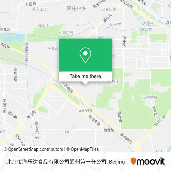 北京市海乐达食品有限公司通州第一分公司 map