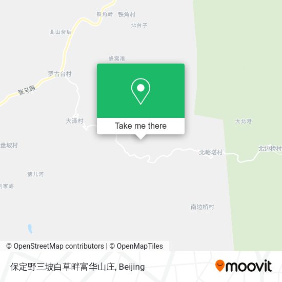保定野三坡白草畔富华山庄 map