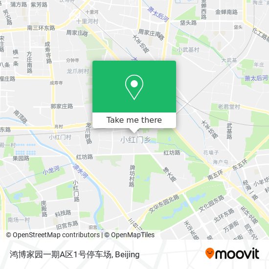 鸿博家园一期A区1号停车场 map