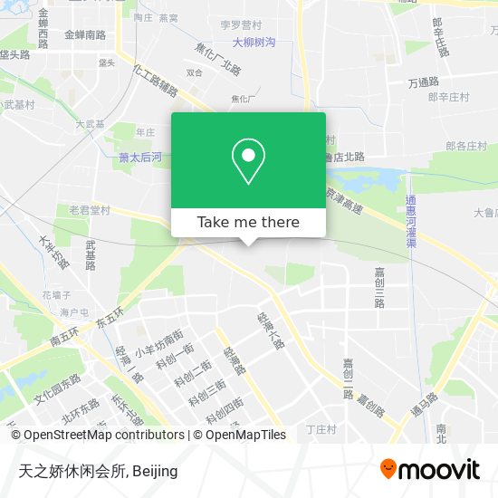 天之娇休闲会所 map