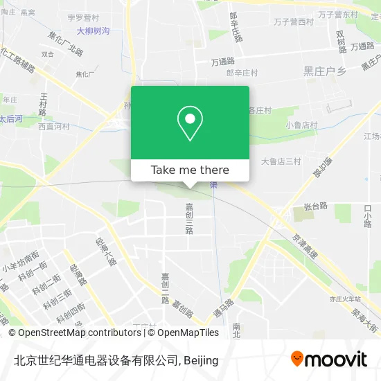 北京世纪华通电器设备有限公司 map
