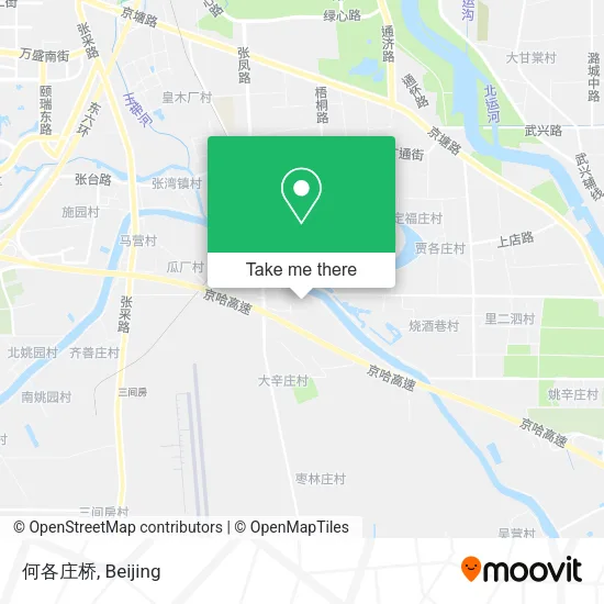 何各庄桥 map