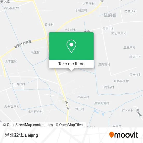潮北新城 map