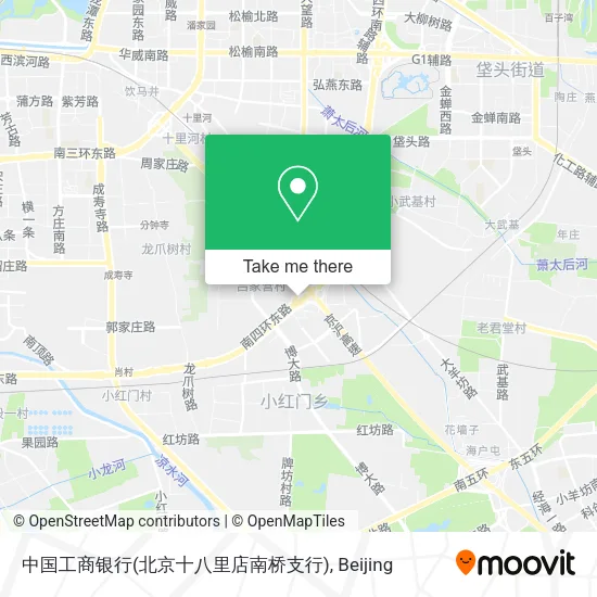 中国工商银行(北京十八里店南桥支行) map