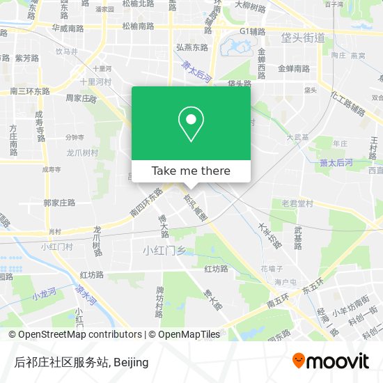 后祁庄社区服务站 map