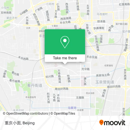 重庆小面 map