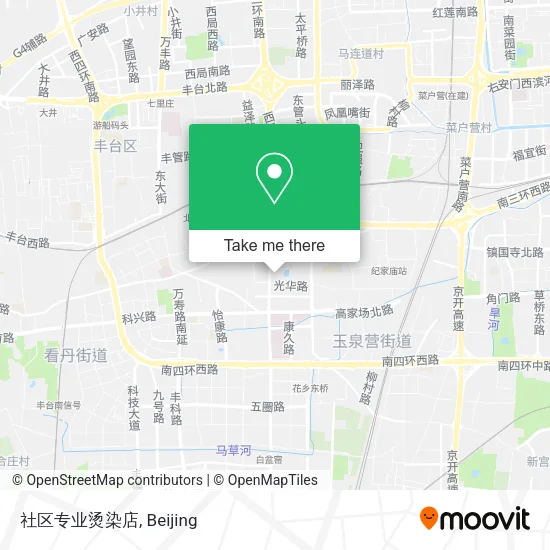 社区专业烫染店 map