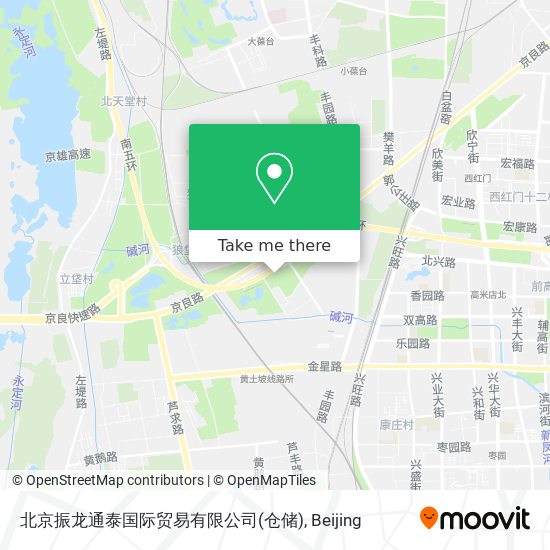北京振龙通泰国际贸易有限公司(仓储) map