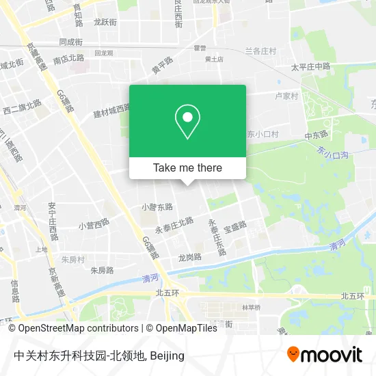 中关村东升科技园-北领地 map