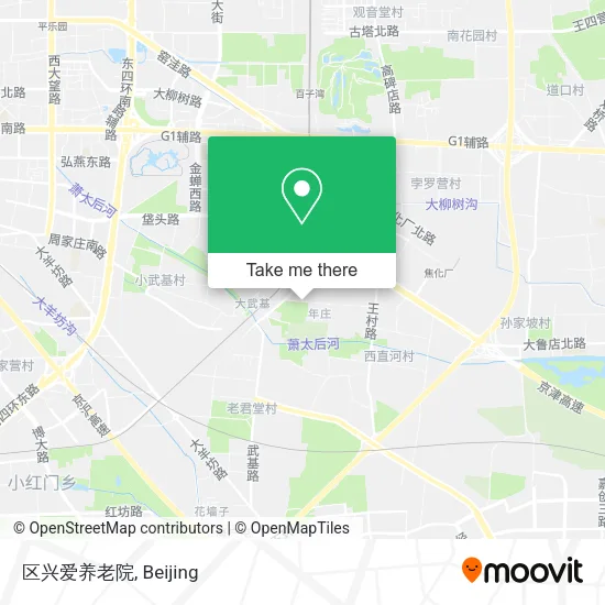 区兴爱养老院 map