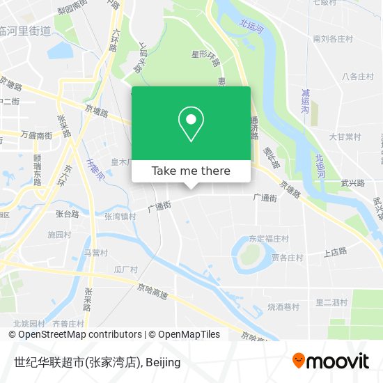 世纪华联超市(张家湾店) map