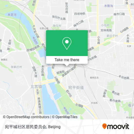宛平城社区居民委员会 map