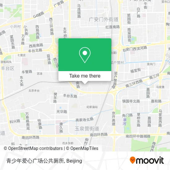 青少年爱心广场公共厕所 map