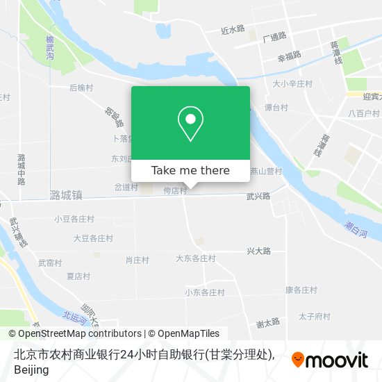 北京市农村商业银行24小时自助银行(甘棠分理处) map