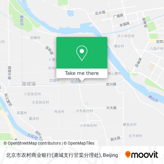 北京市农村商业银行(潞城支行甘棠分理处) map
